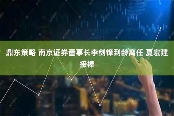 鼎东策略 南京证券董事长李剑锋到龄离任 夏宏建接棒